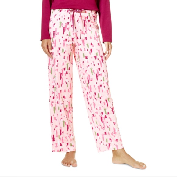 Hue Women's Cozy Tossed Trees Printed Pajama Pants NWT - Picture 1 of 4